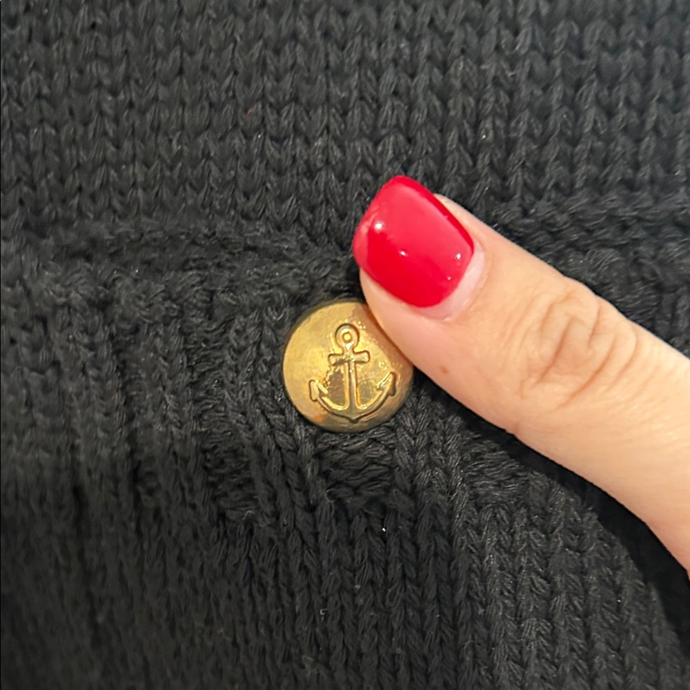 Zara Black Kids Knit Blazer With Gold Buttons View 2